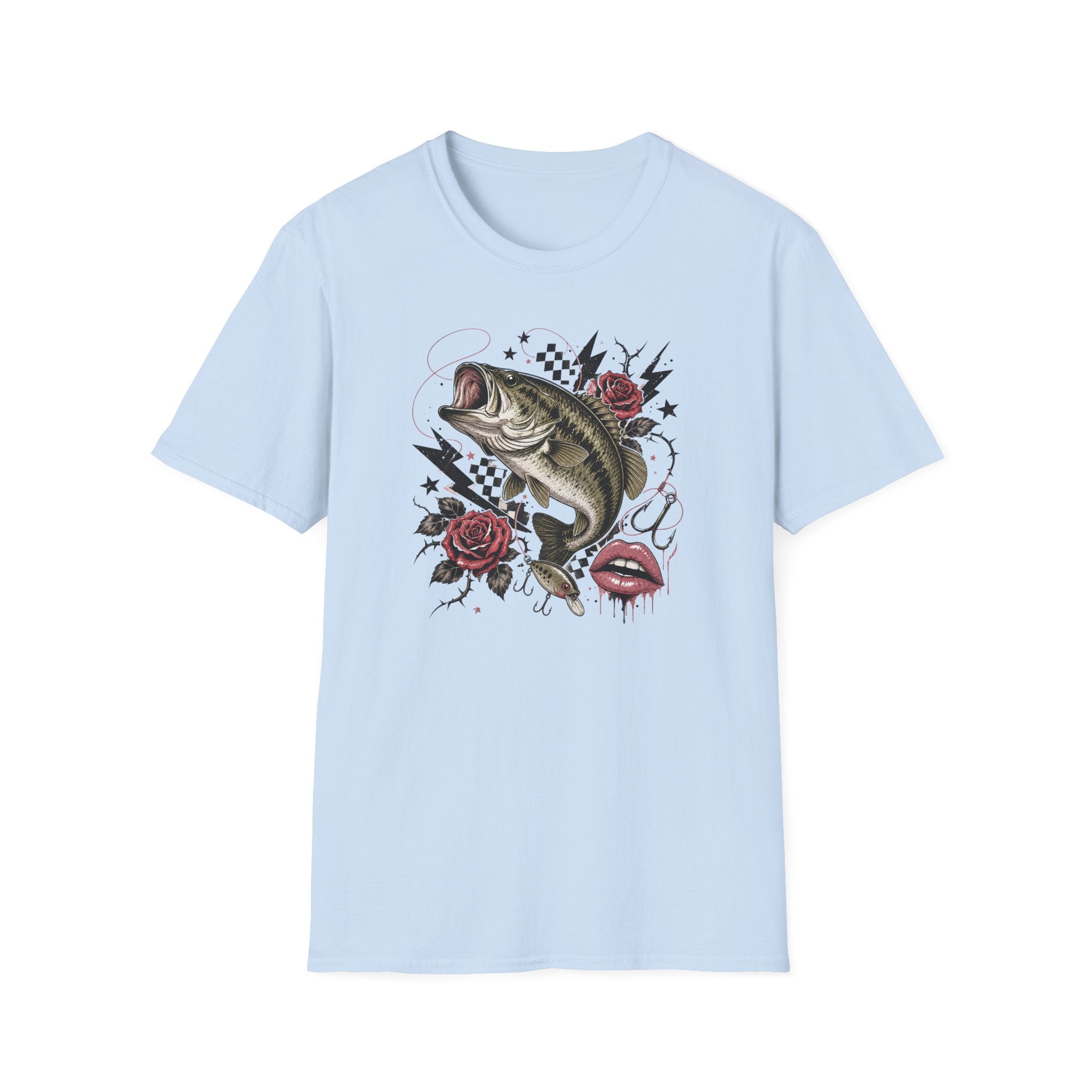 Edgy Bass Fishing T-Shirt