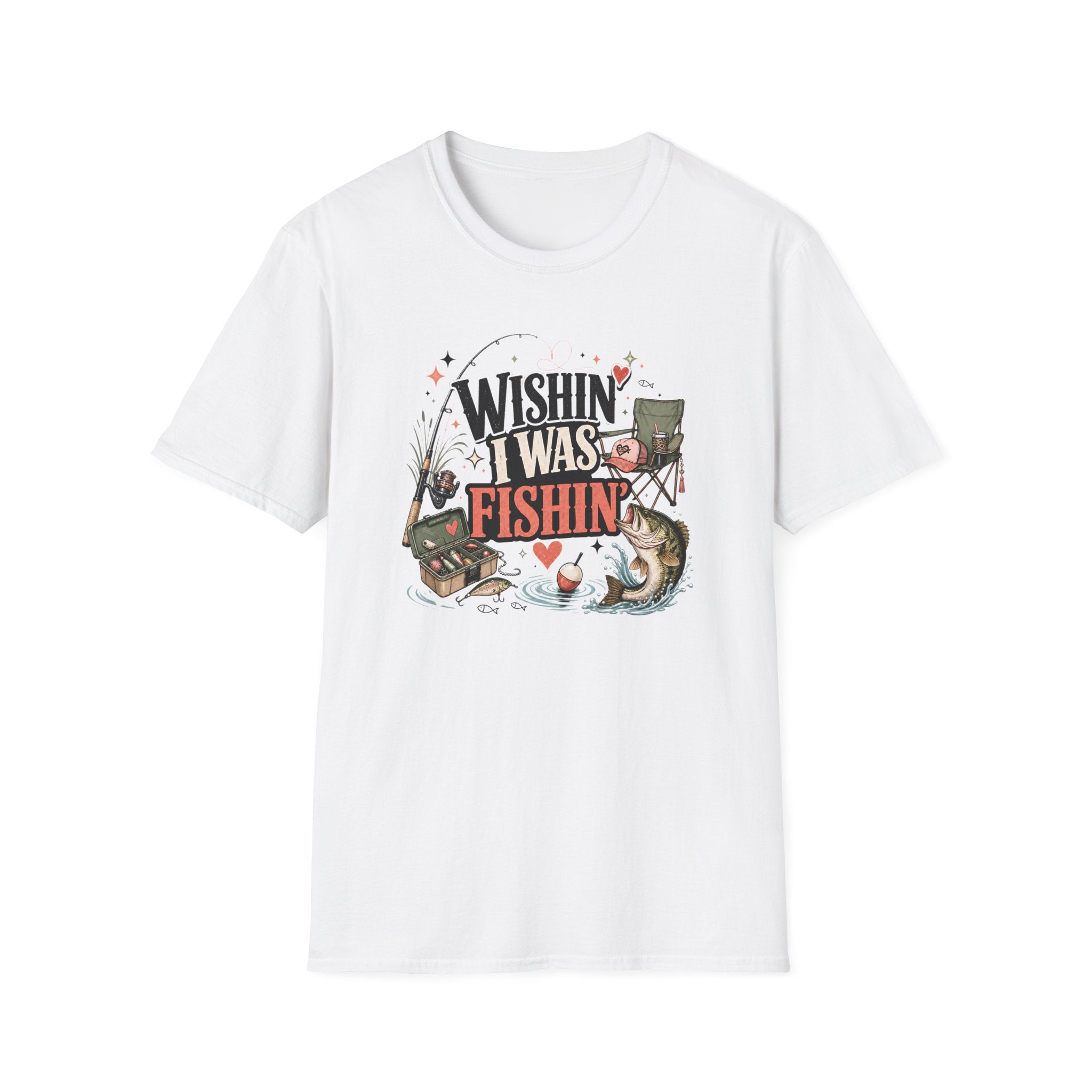 Wishin' I Was Fishin' Too T-Shirt