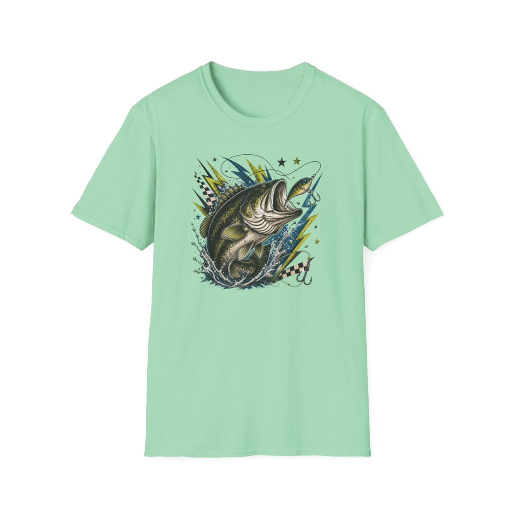 Grunge Bass & Lightning T-Shirt