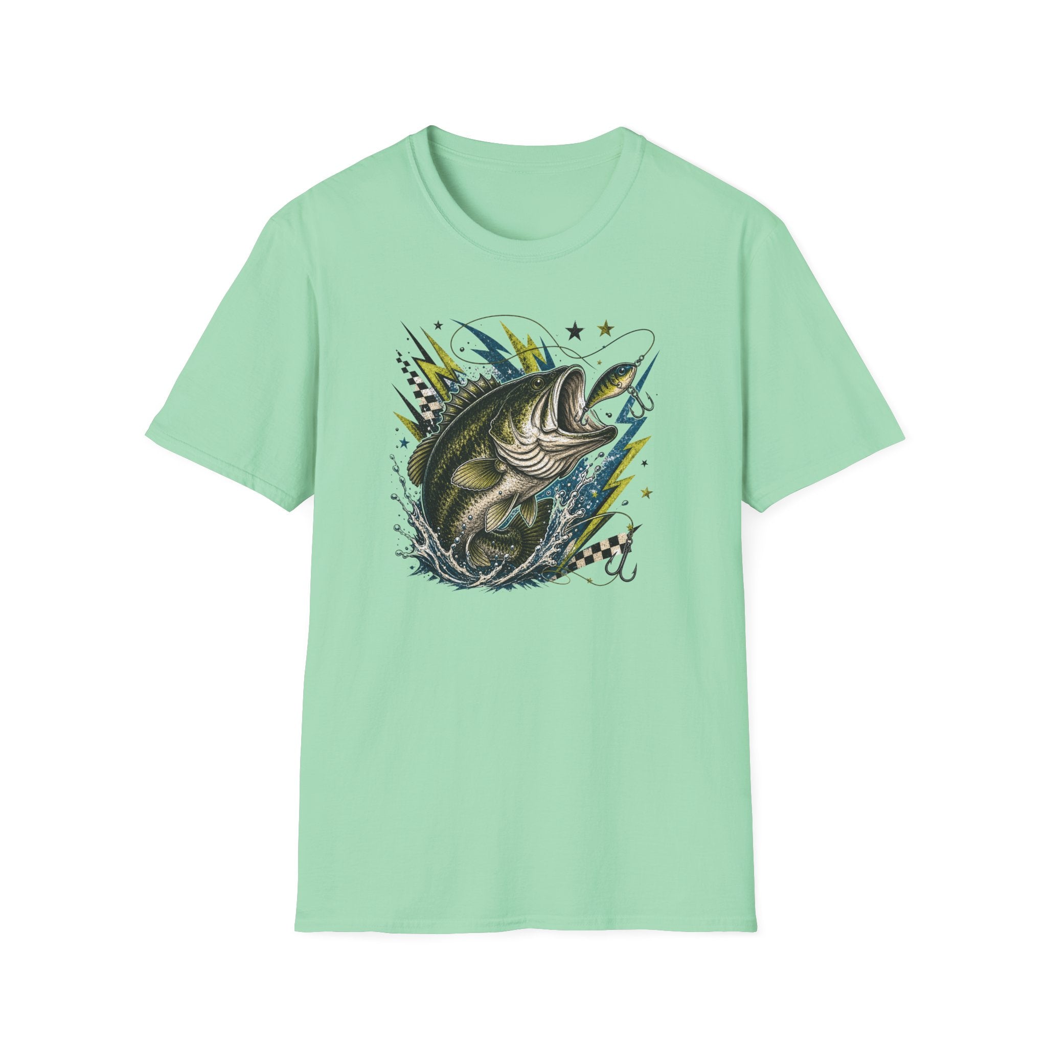 Grunge Bass & Lightning T-Shirt