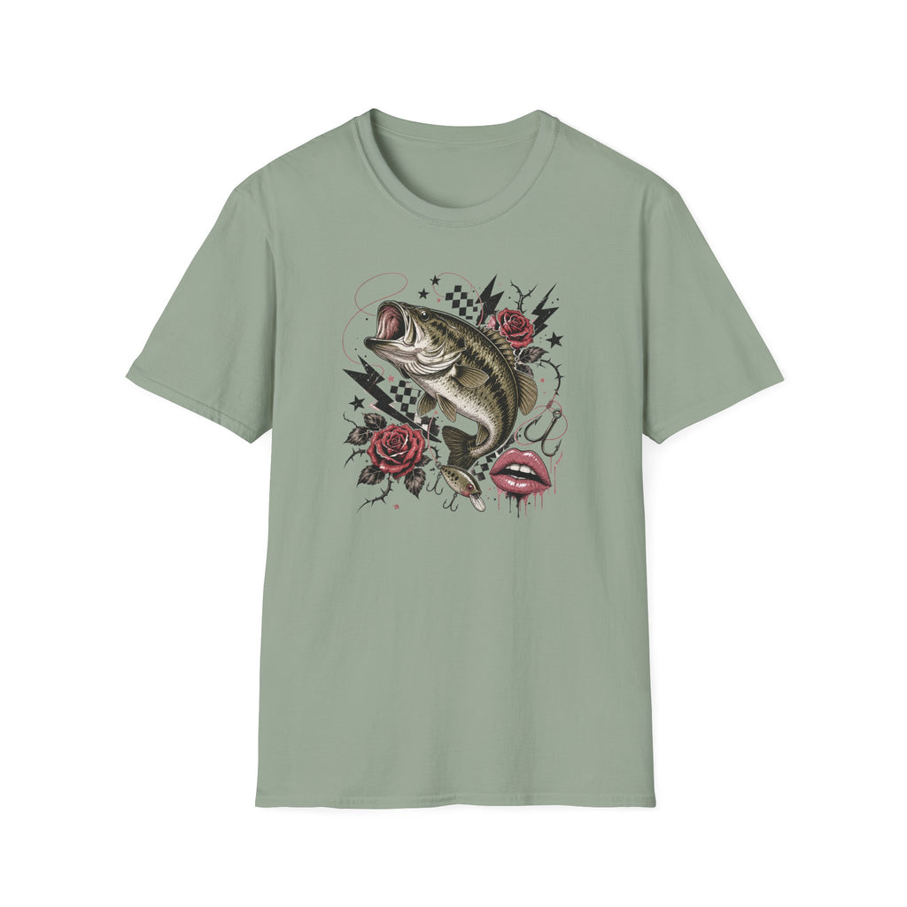 Edgy Bass Fishing T-Shirt
