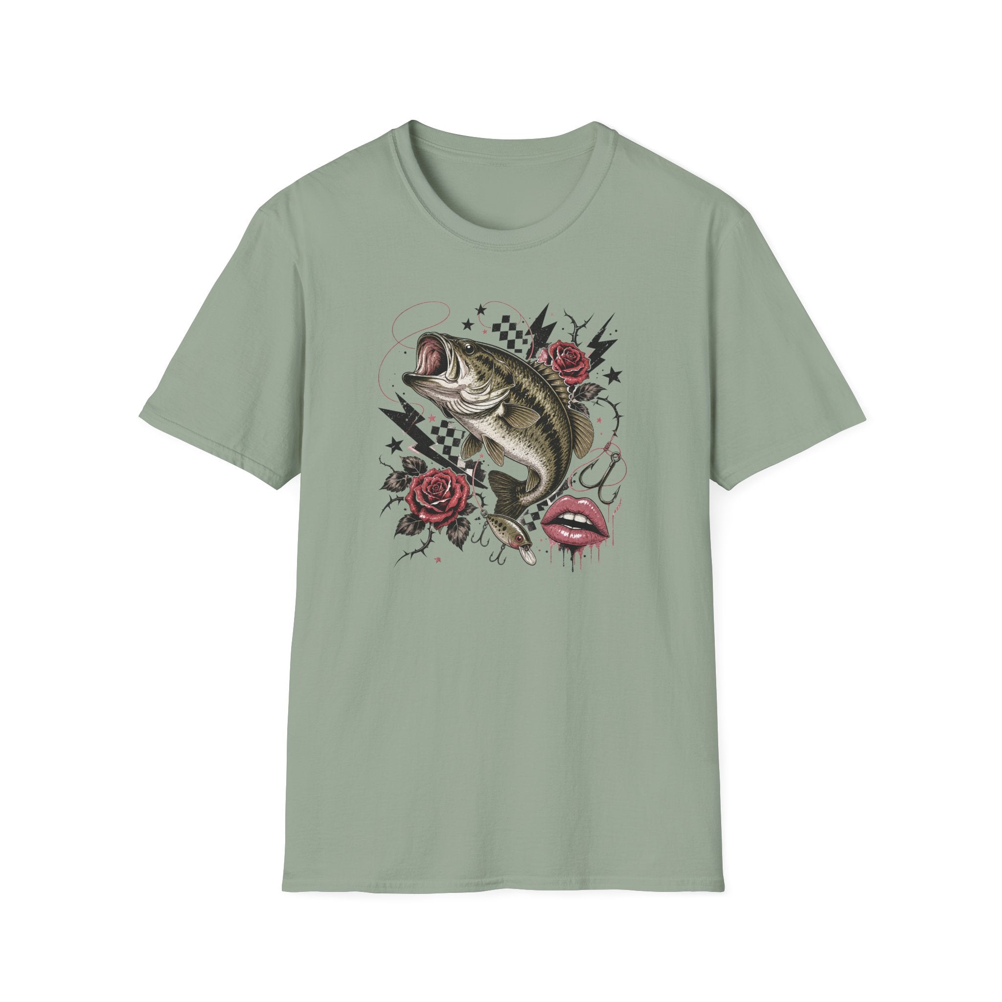 Edgy Bass Fishing T-Shirt