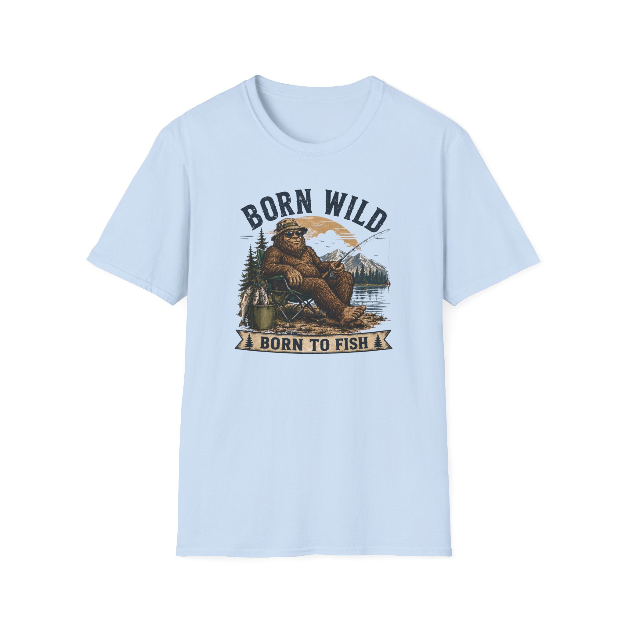 Born Wild Born to Fish T-Shirt