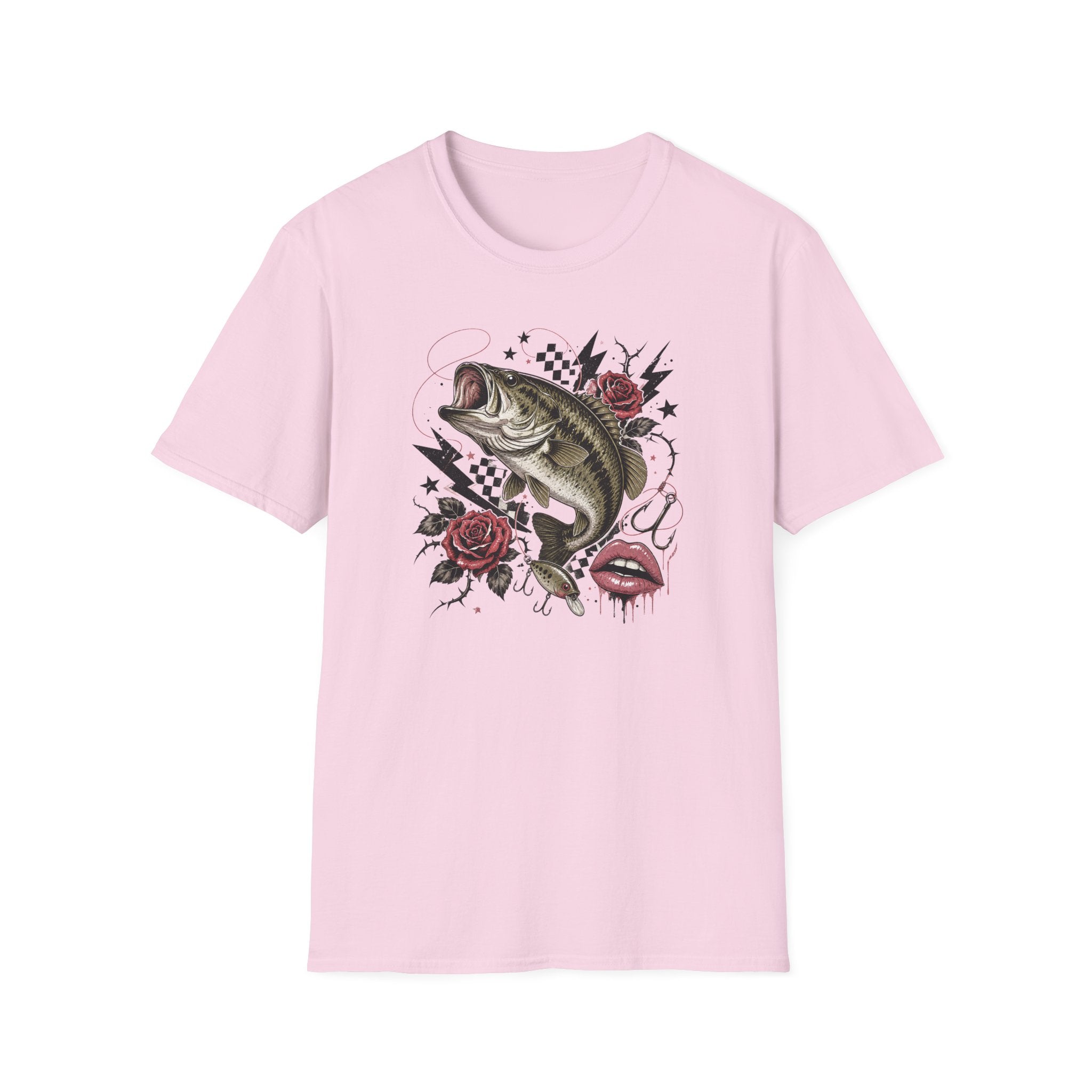 Edgy Bass Fishing T-Shirt