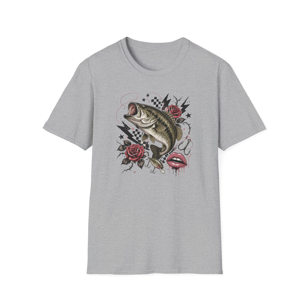 Edgy Bass Fishing T-Shirt