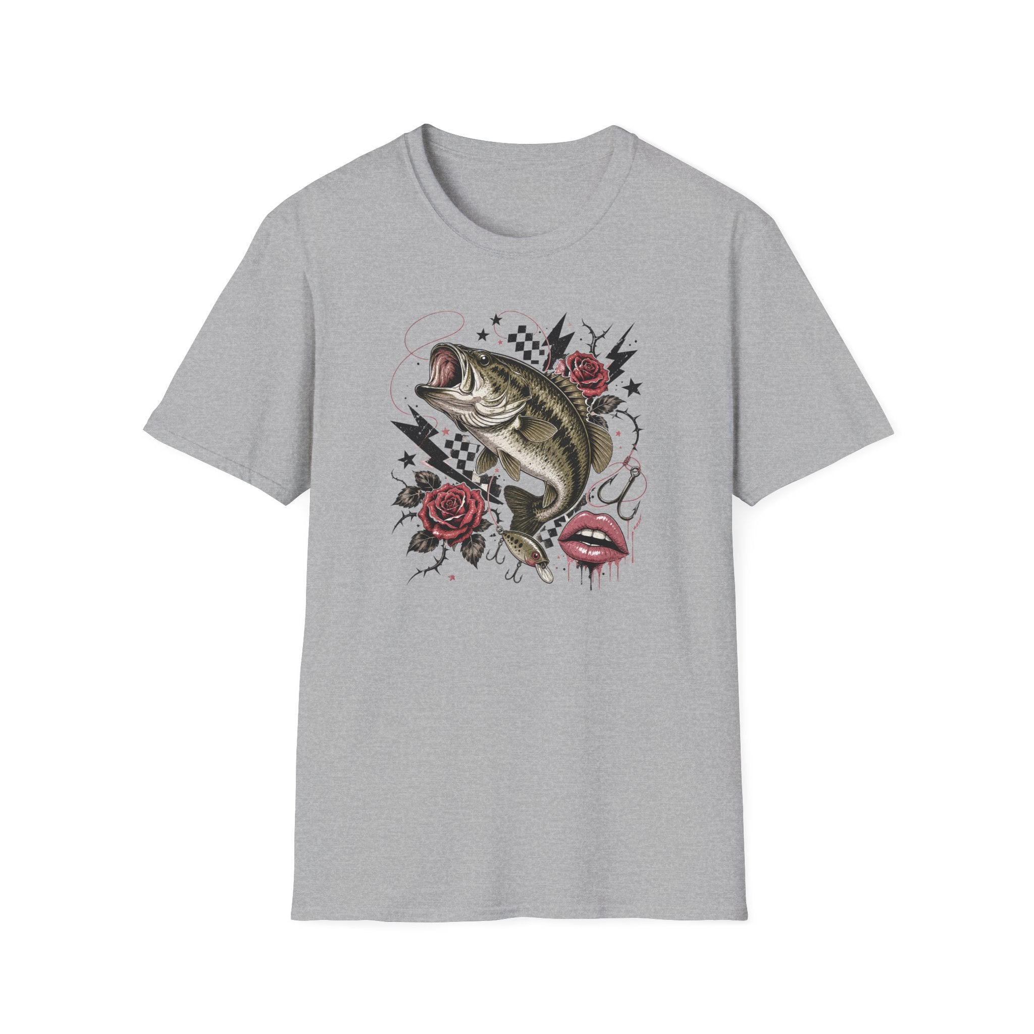 Edgy Bass Fishing T-Shirt