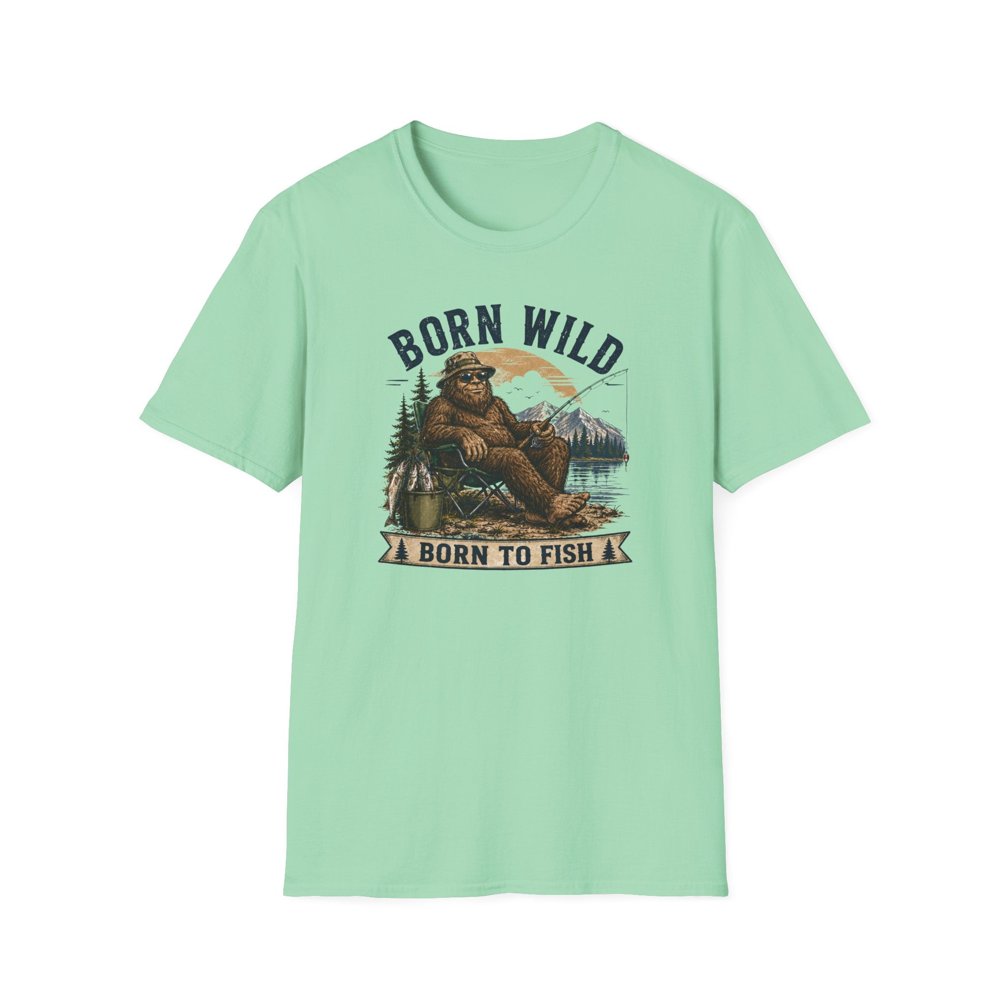 Born Wild Born to Fish T-Shirt