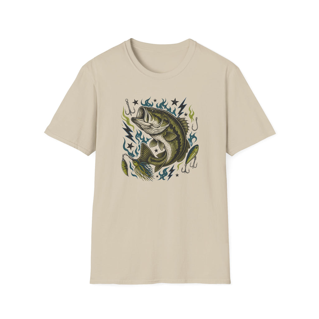 Bass And Blue Flames T-Shirt