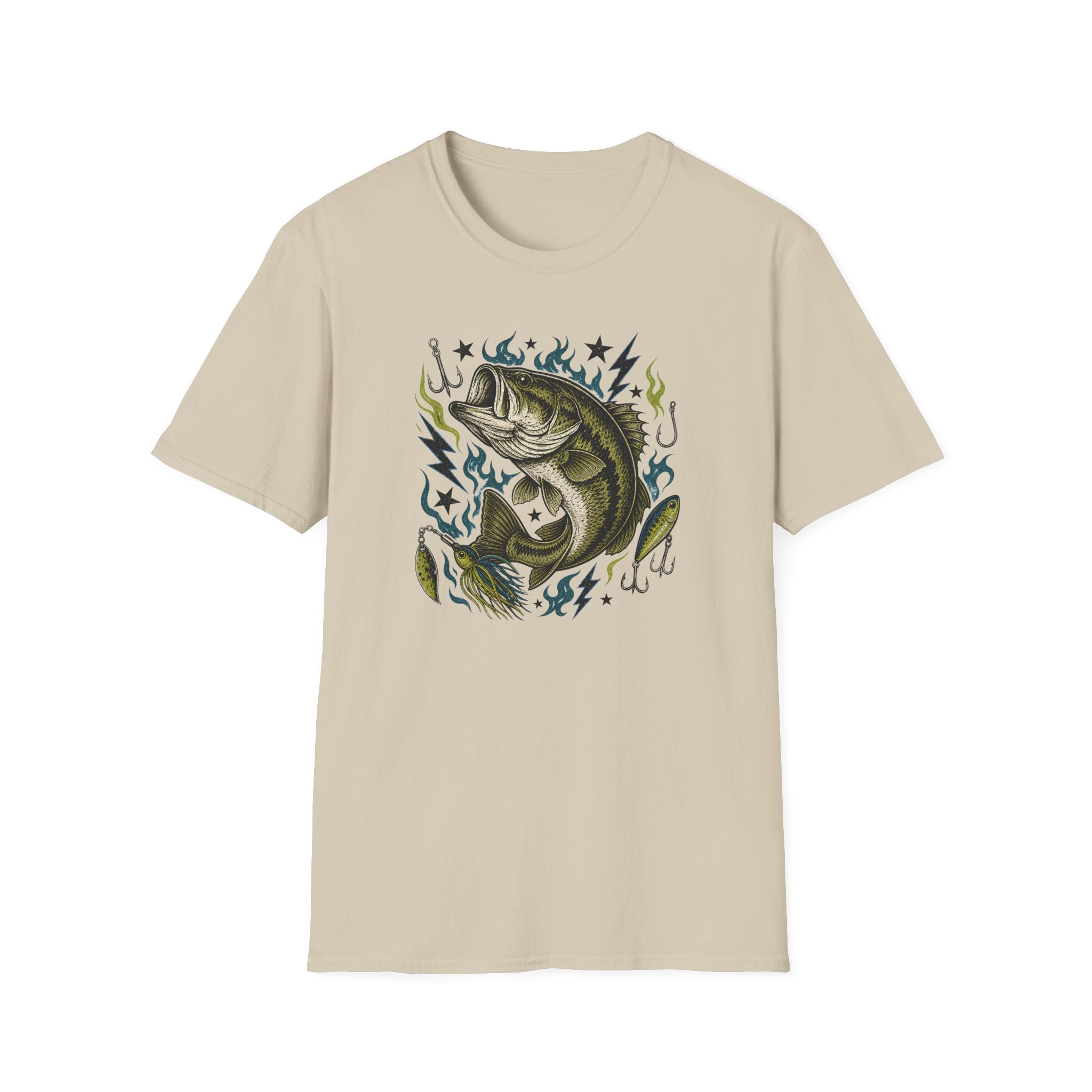 Bass And Blue Flames T-Shirt