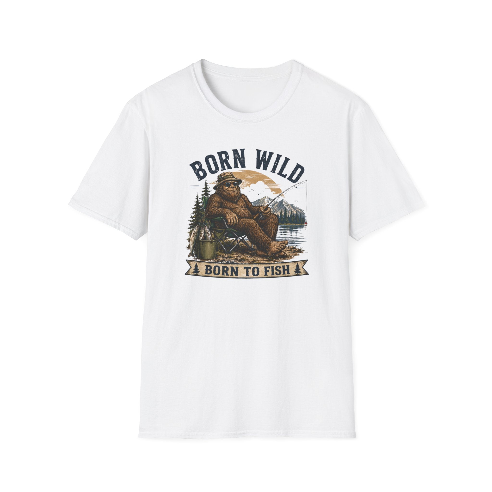 Born Wild Born to Fish T-Shirt