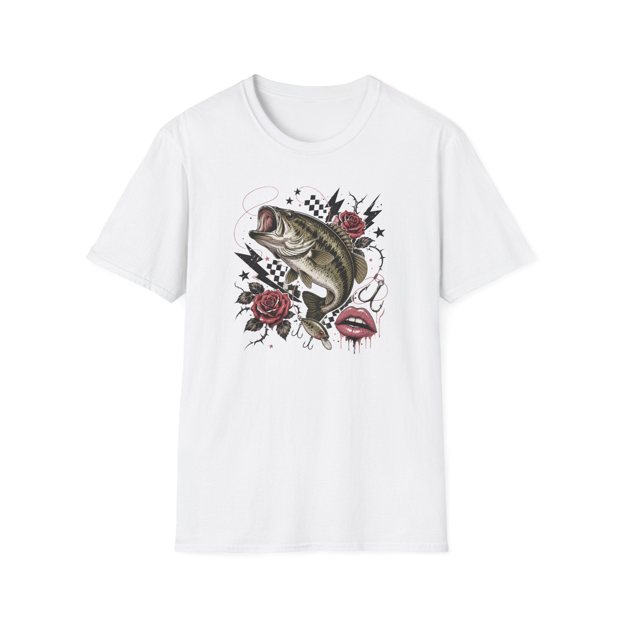 Edgy Bass Fishing T-Shirt