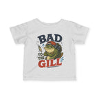 Bad To The Gill Infant fishing T-shirt in Heather