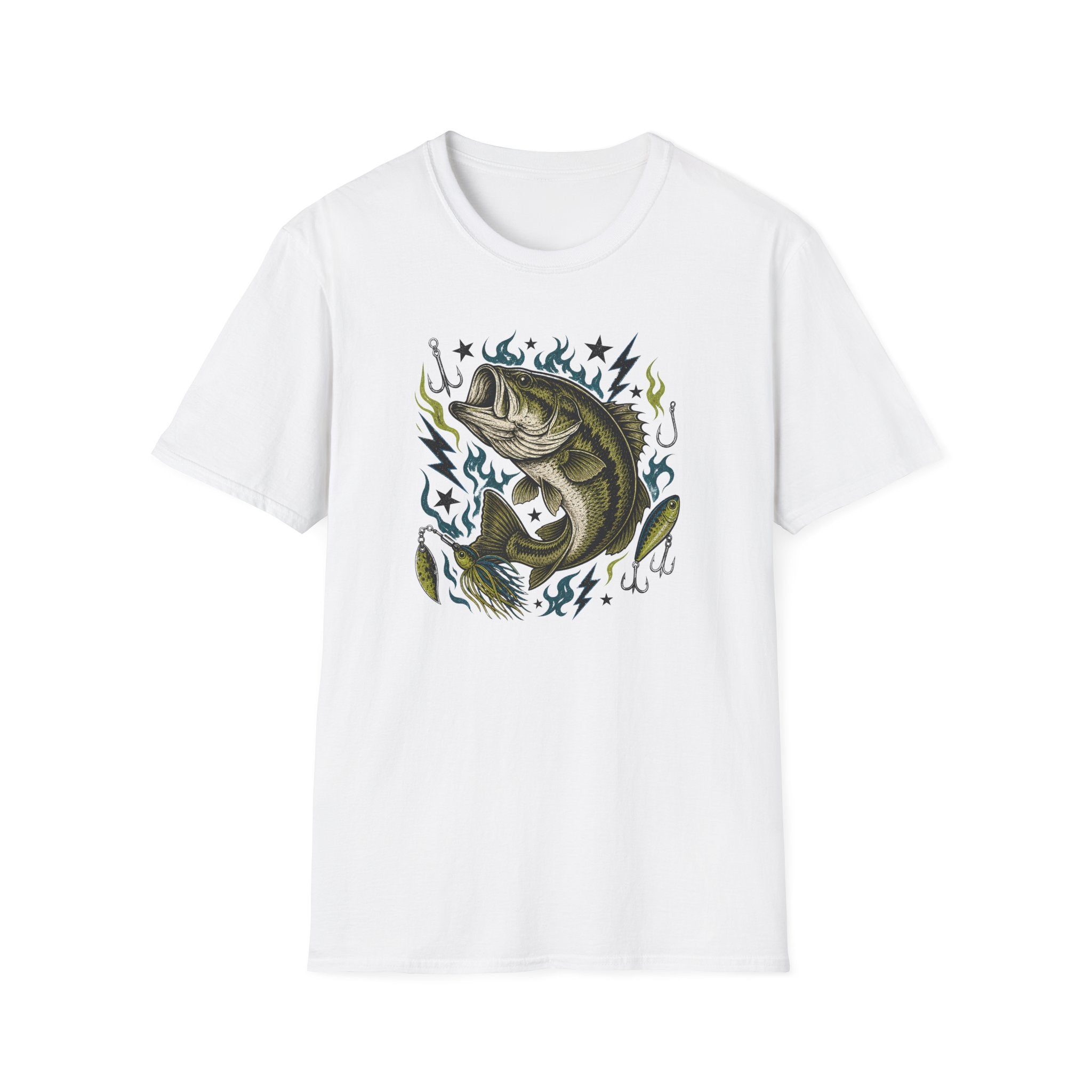 Bass And Blue Flames T-Shirt