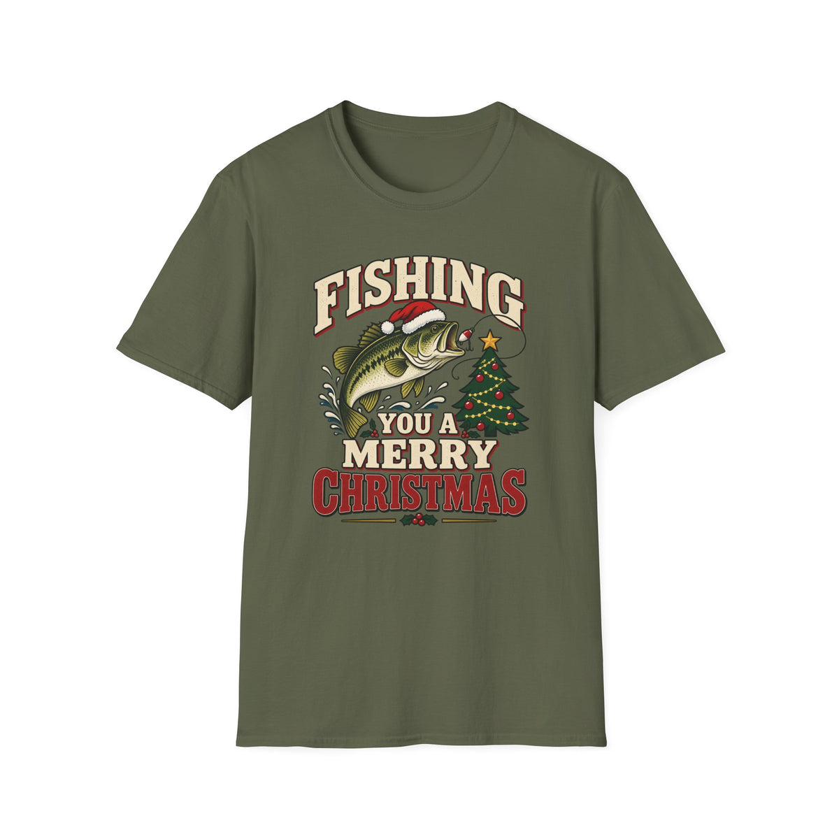 Fishing You A Merry Christmas T-Shirt