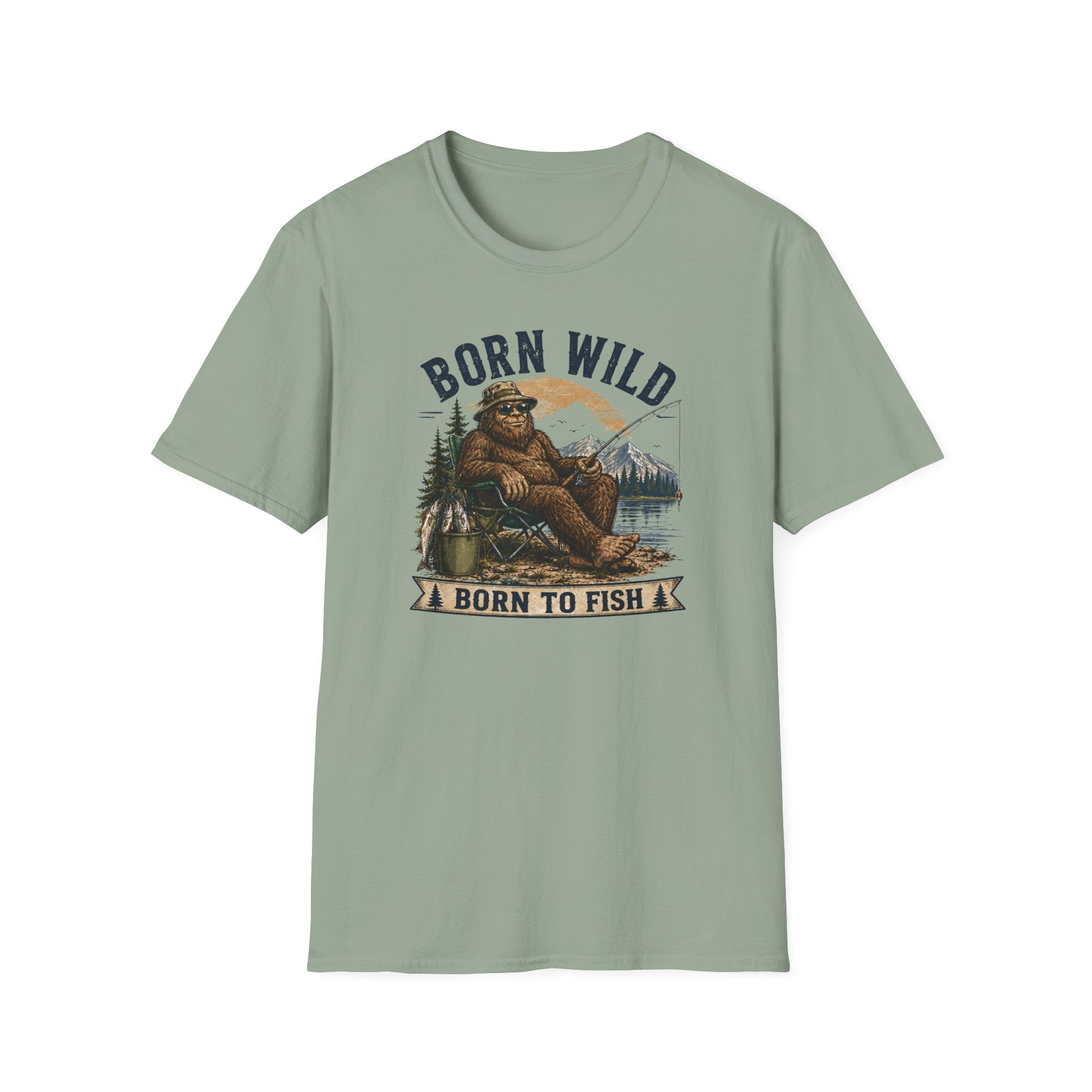 Born Wild Born to Fish T-Shirt
