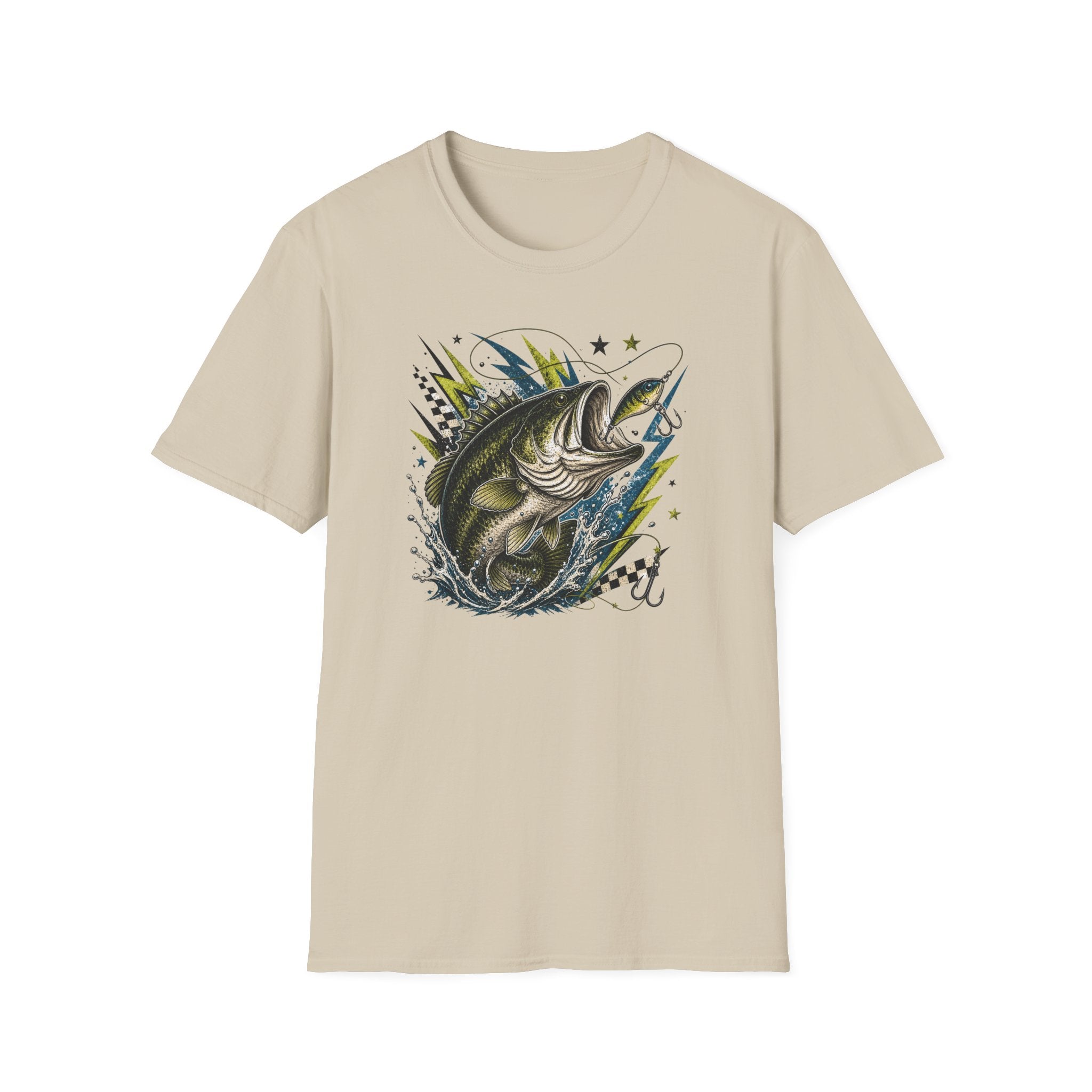Grunge Bass & Lightning T-Shirt