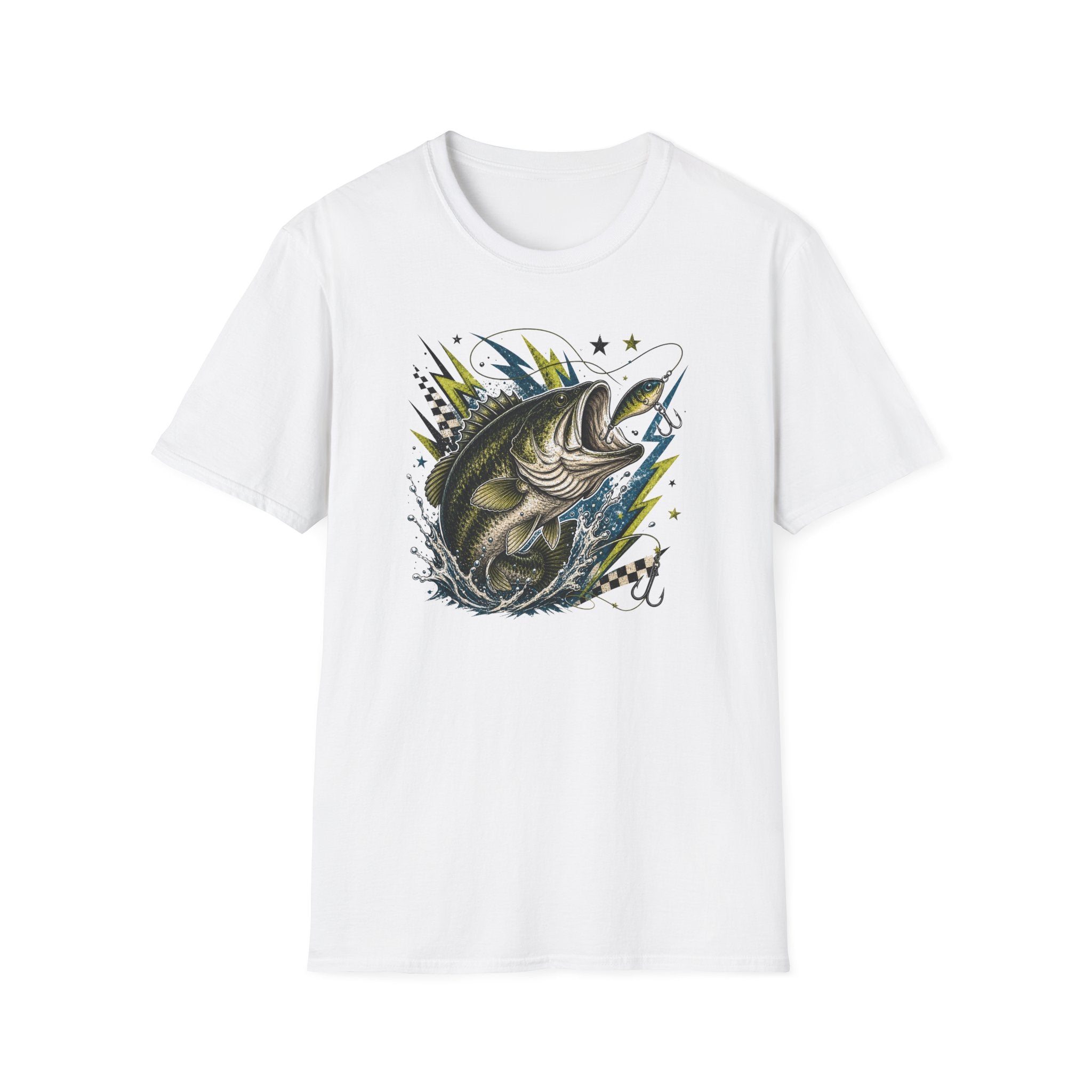 Grunge Bass & Lightning T-Shirt