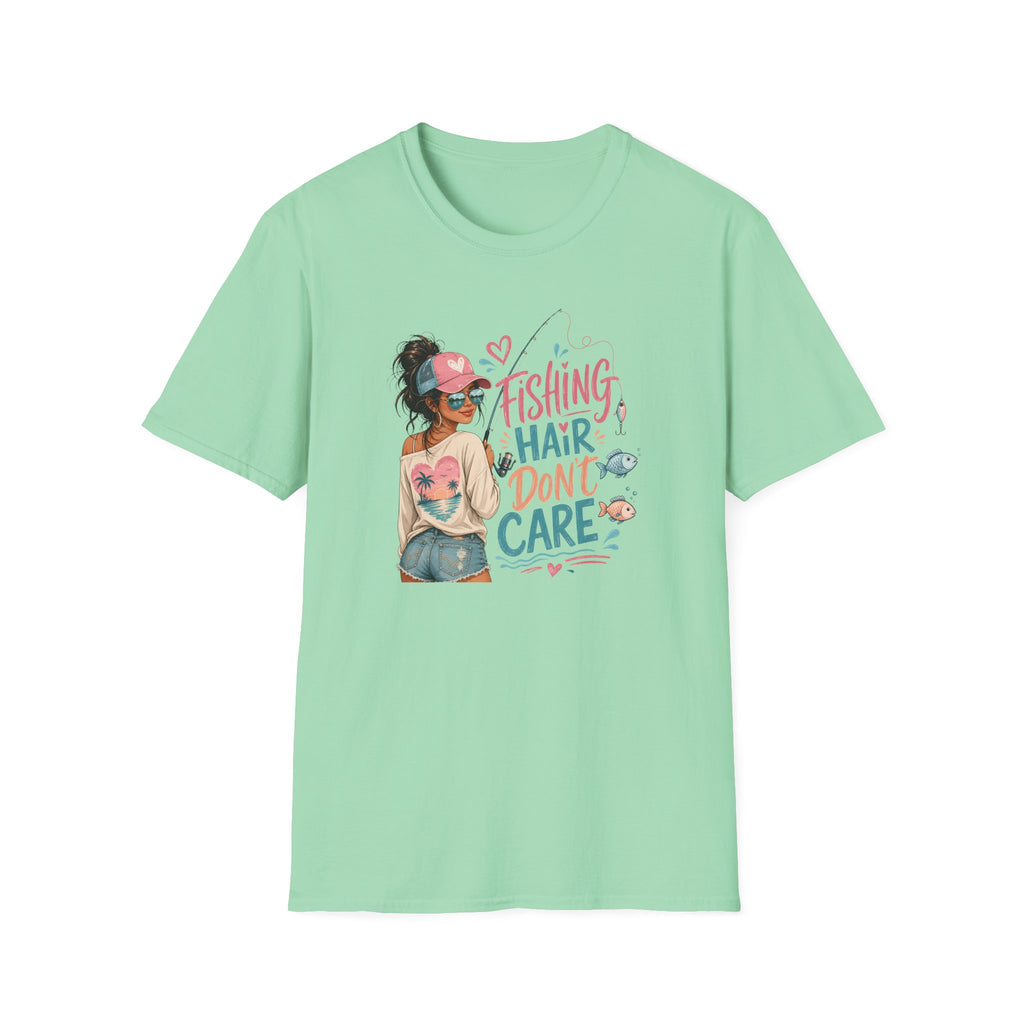 Fishing Hair Don't Care T-Shirt