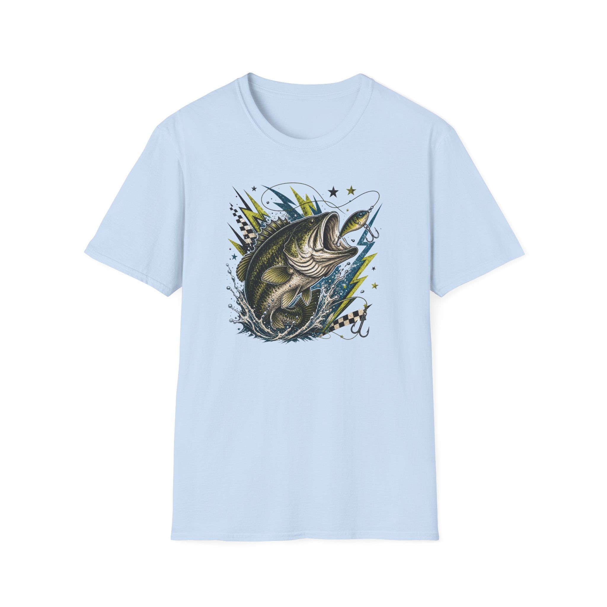 Grunge Bass & Lightning T-Shirt