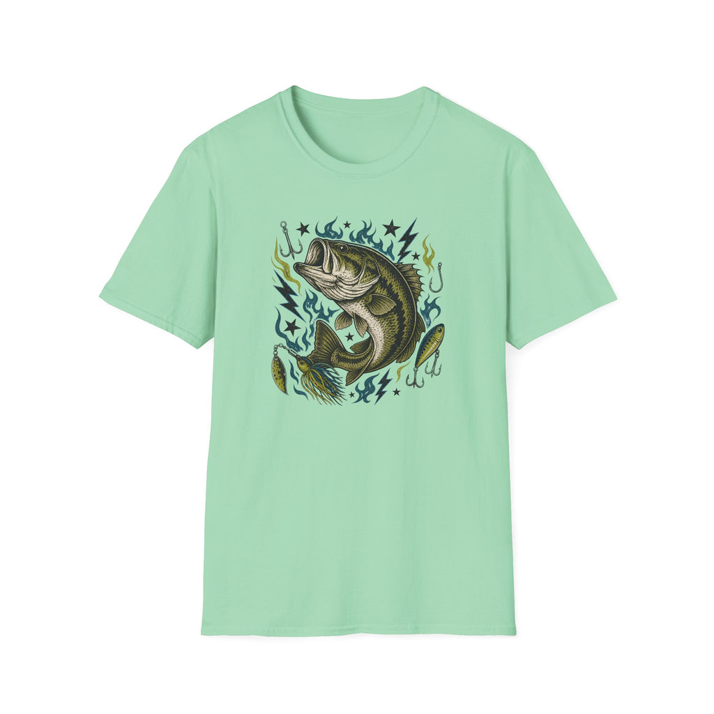 Bass And Blue Flames T-Shirt