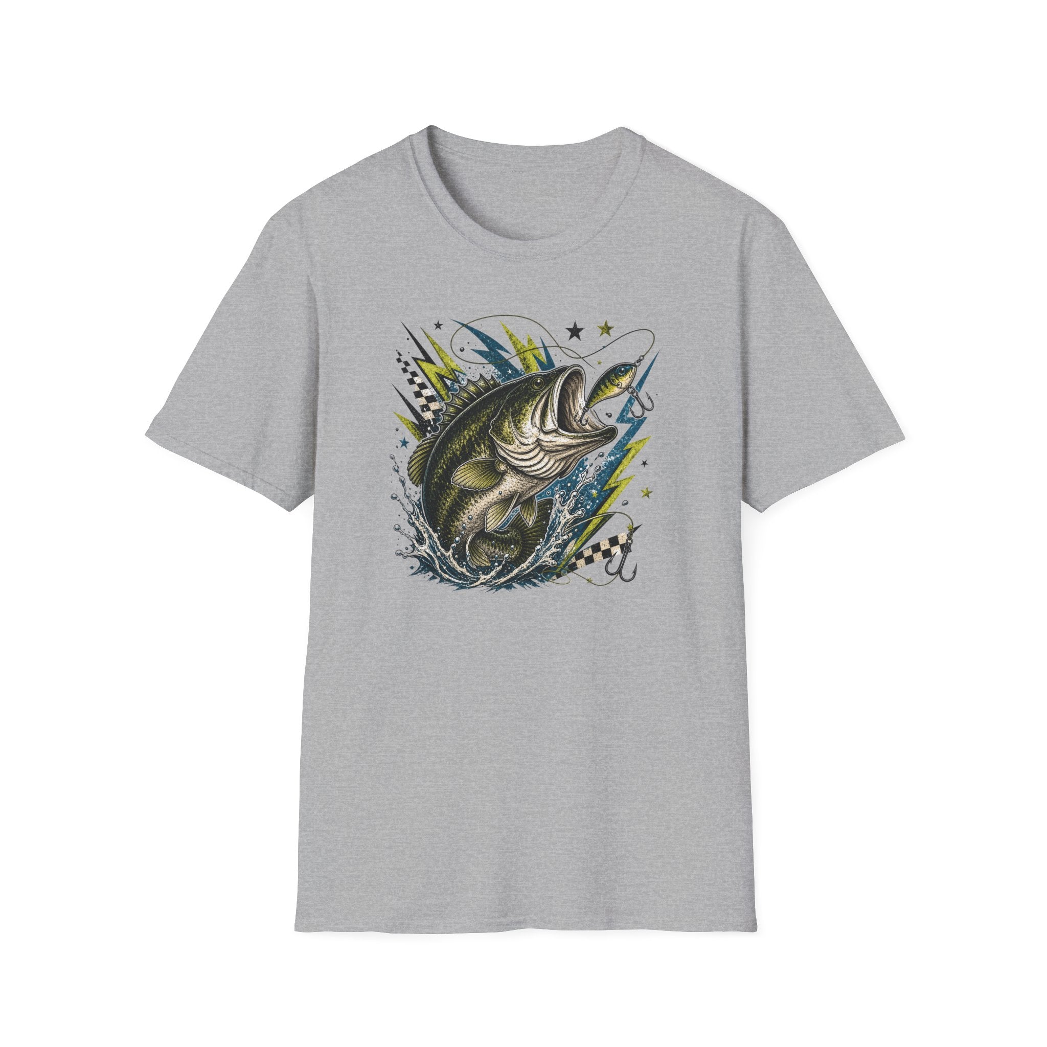 Grunge Bass & Lightning T-Shirt