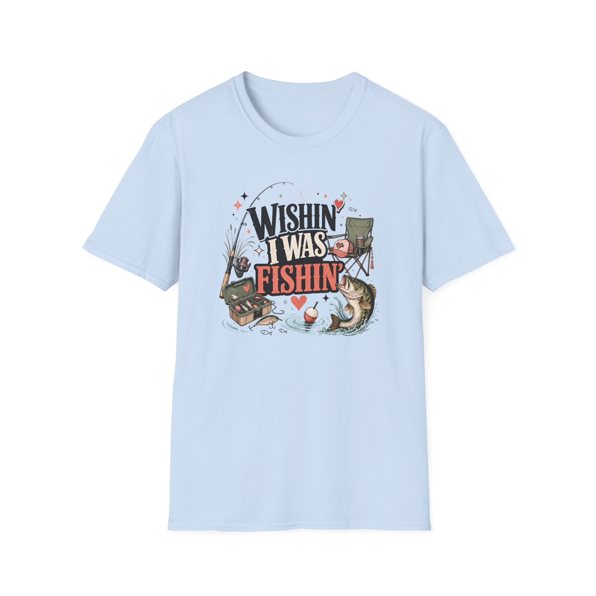 Wishin' I Was Fishin' Too T-Shirt