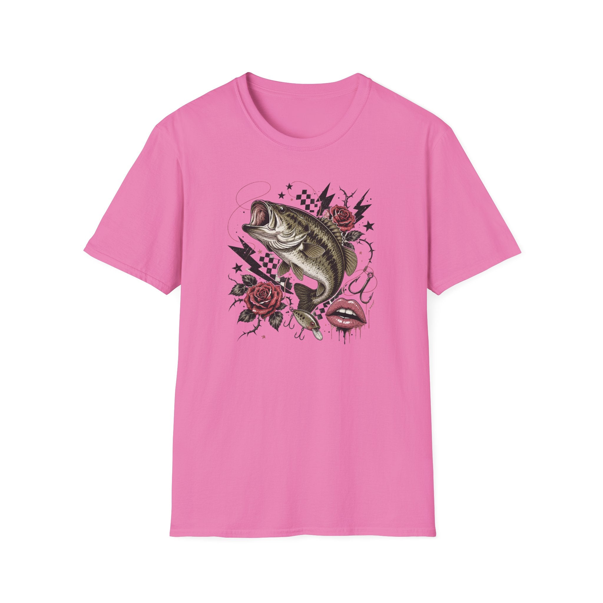 Edgy Bass Fishing T-Shirt