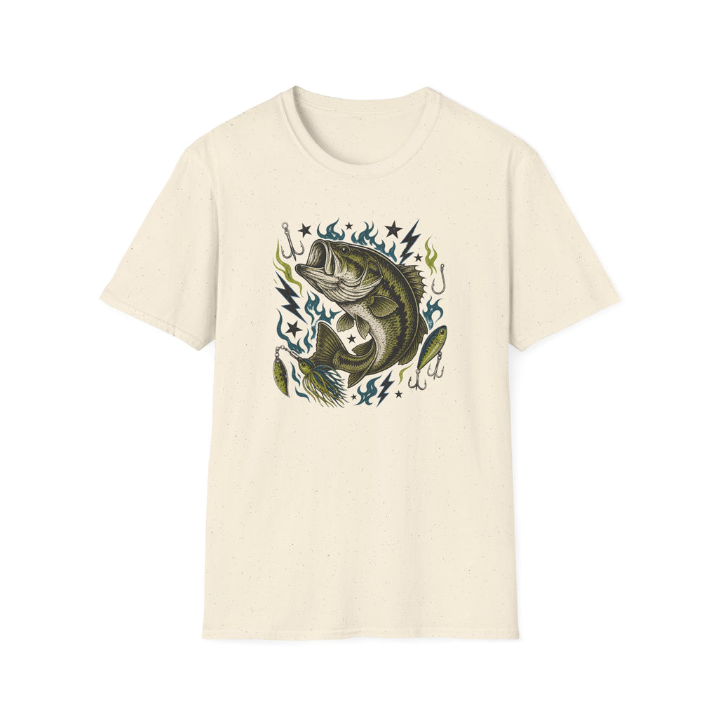 Bass And Blue Flames T-Shirt