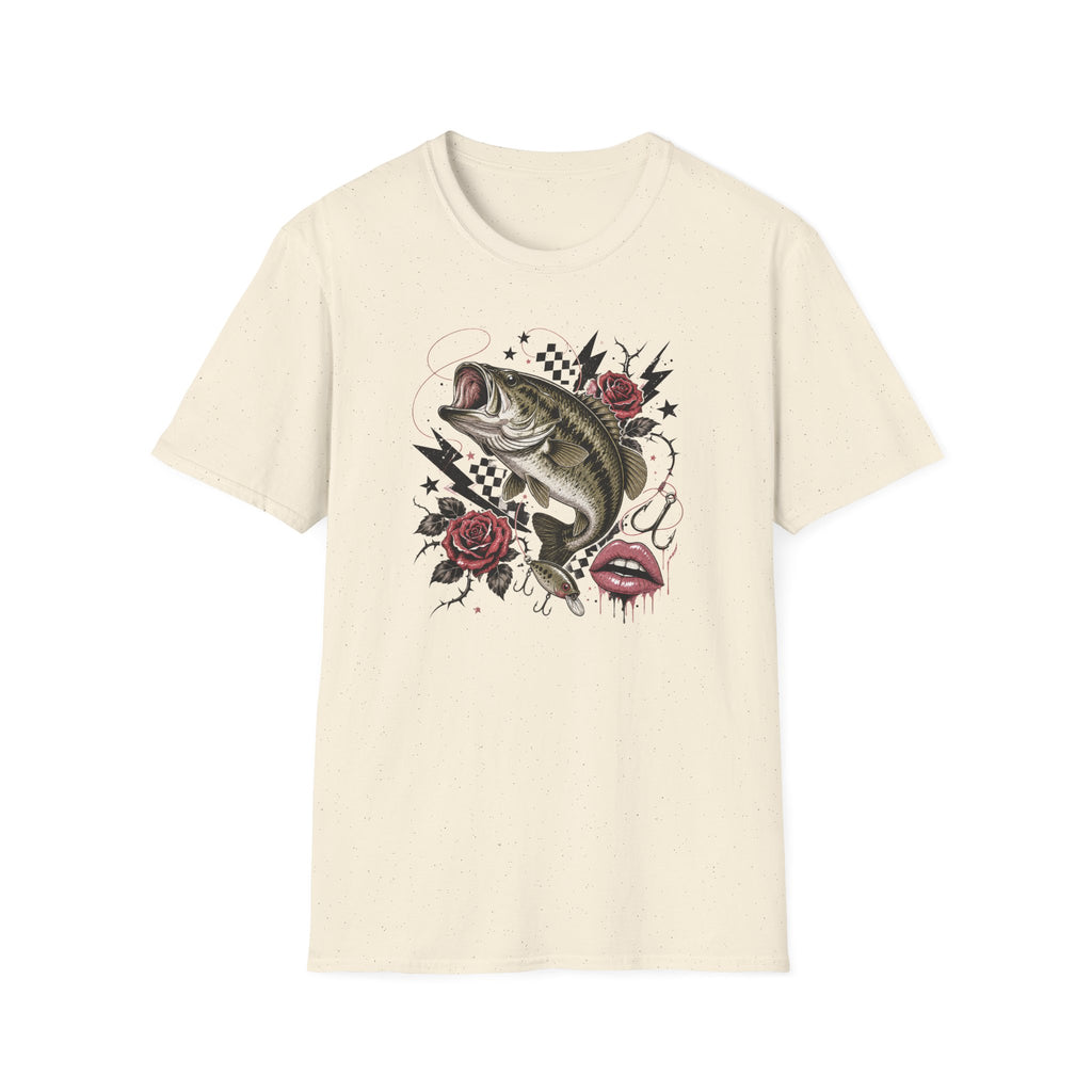 Edgy Bass Fishing T-Shirt