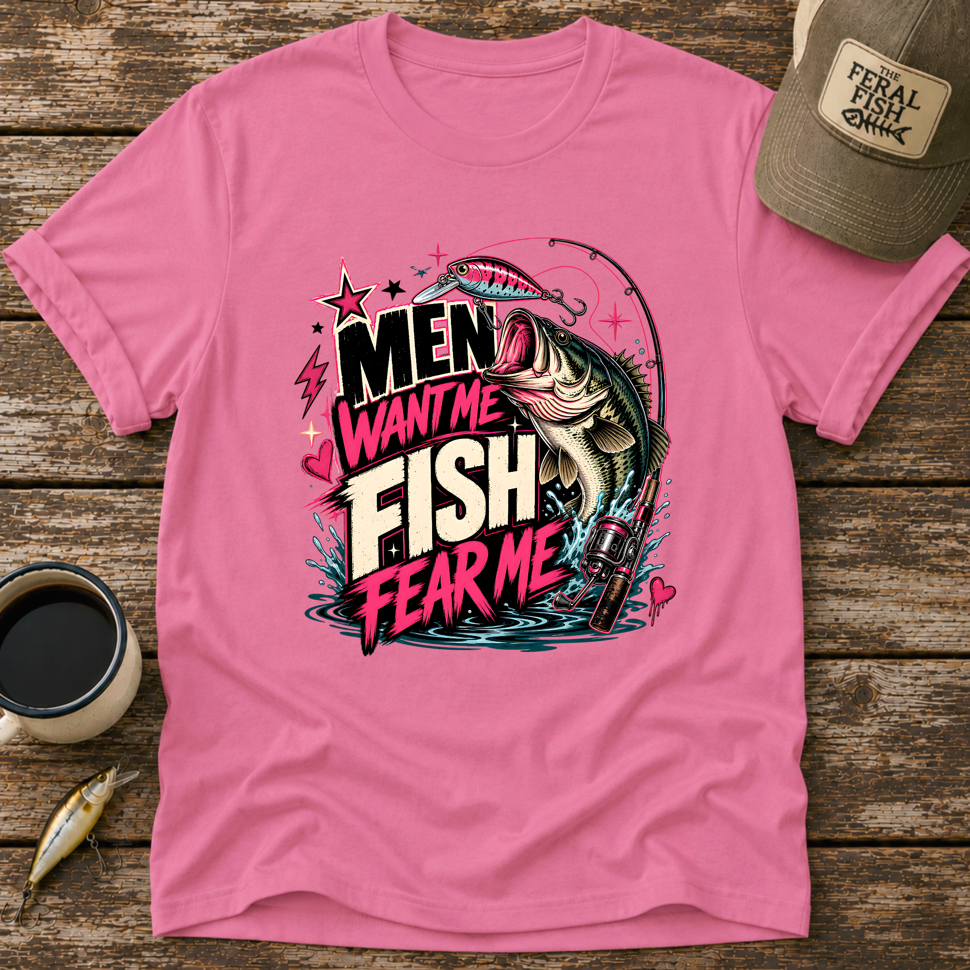 Men Want Me Fish Fear Me T-Shirt