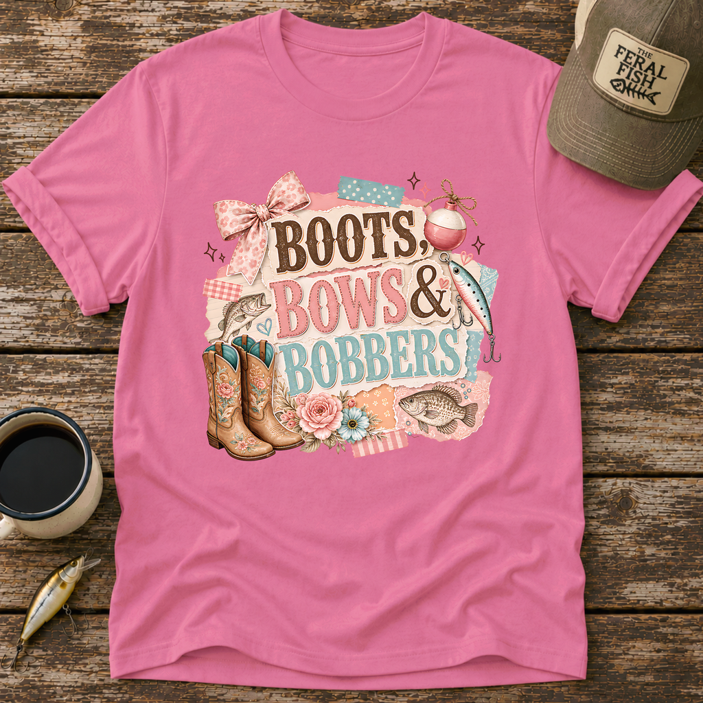Boots Bows & Bobbers T-Shirt