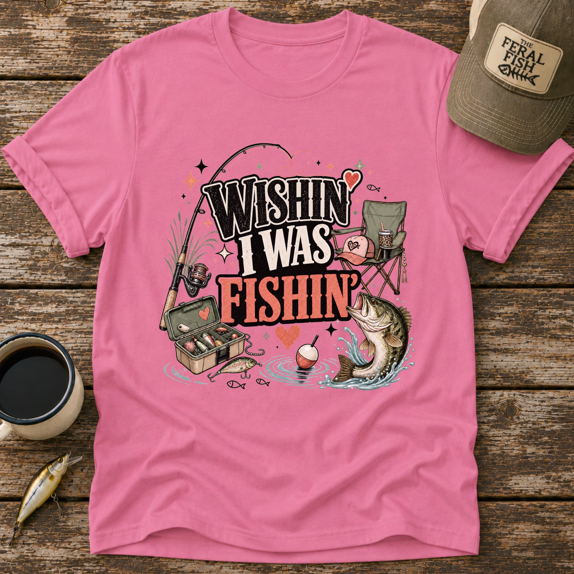 Wishin' I Was Fishin' T-Shirt