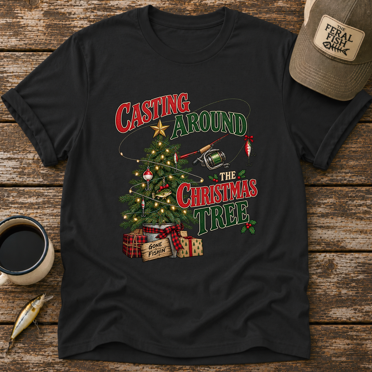 Casting Around The Christmas Tree T-Shirt