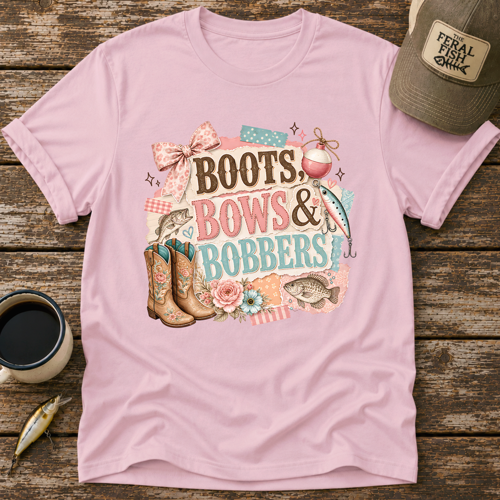 Boots Bows & Bobbers T-Shirt