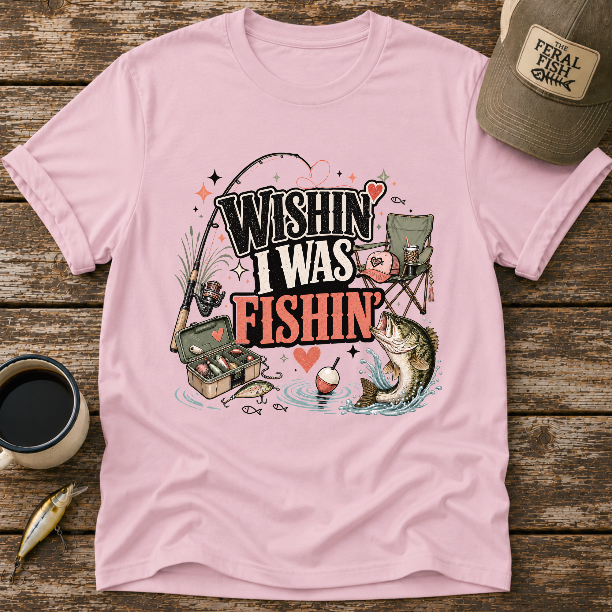Wishin' I Was Fishin' T-Shirt