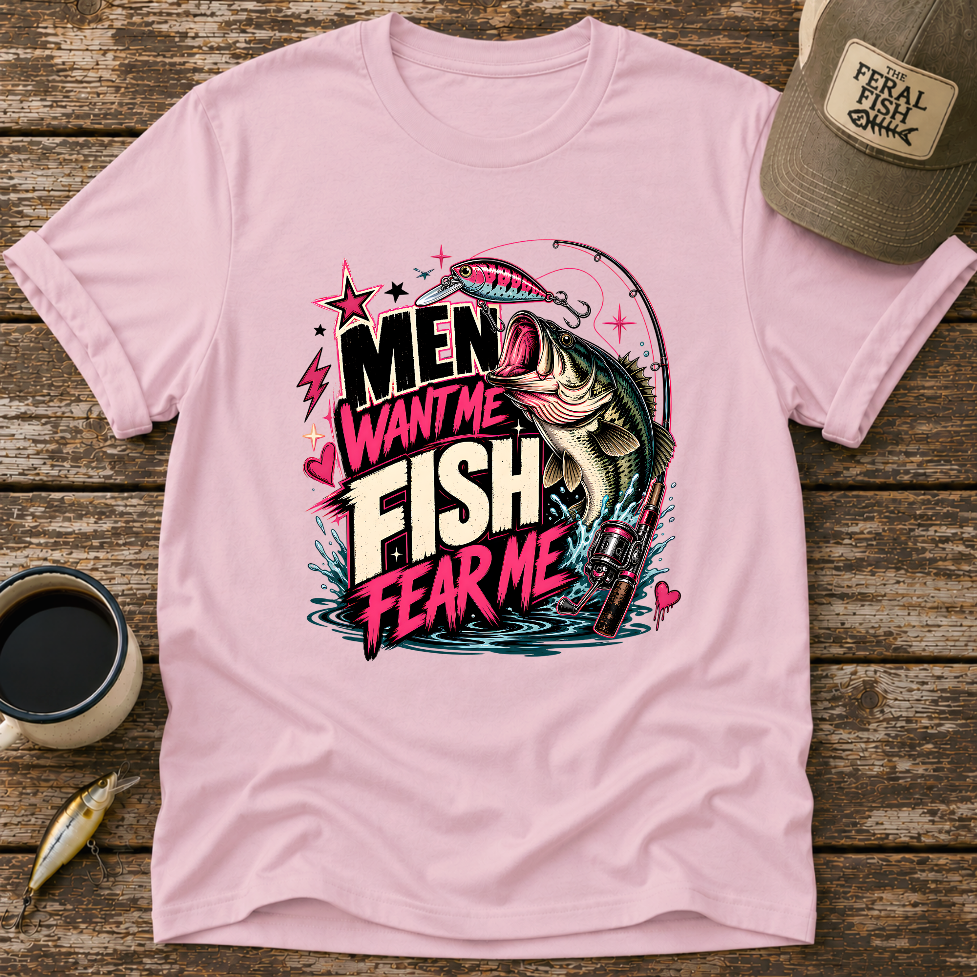 Men Want Me Fish Fear Me T-Shirt