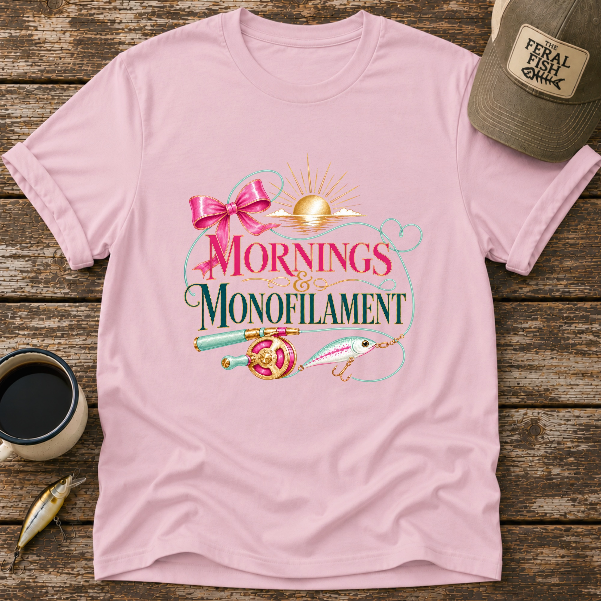 Mornings & Monofilament T-Shirt