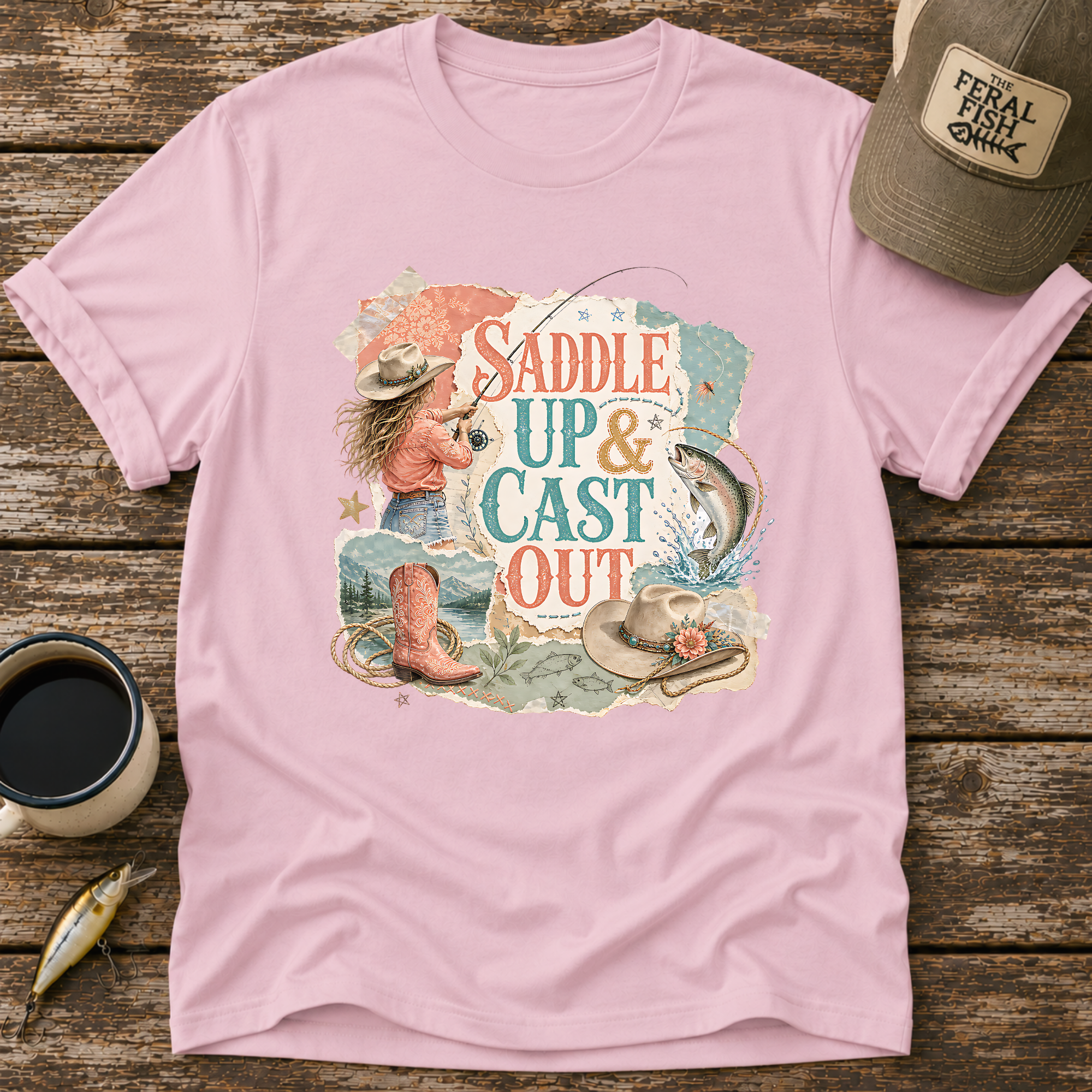 Saddle Up & Cast Out T-Shirt