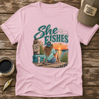 She Fishes T-Shirt