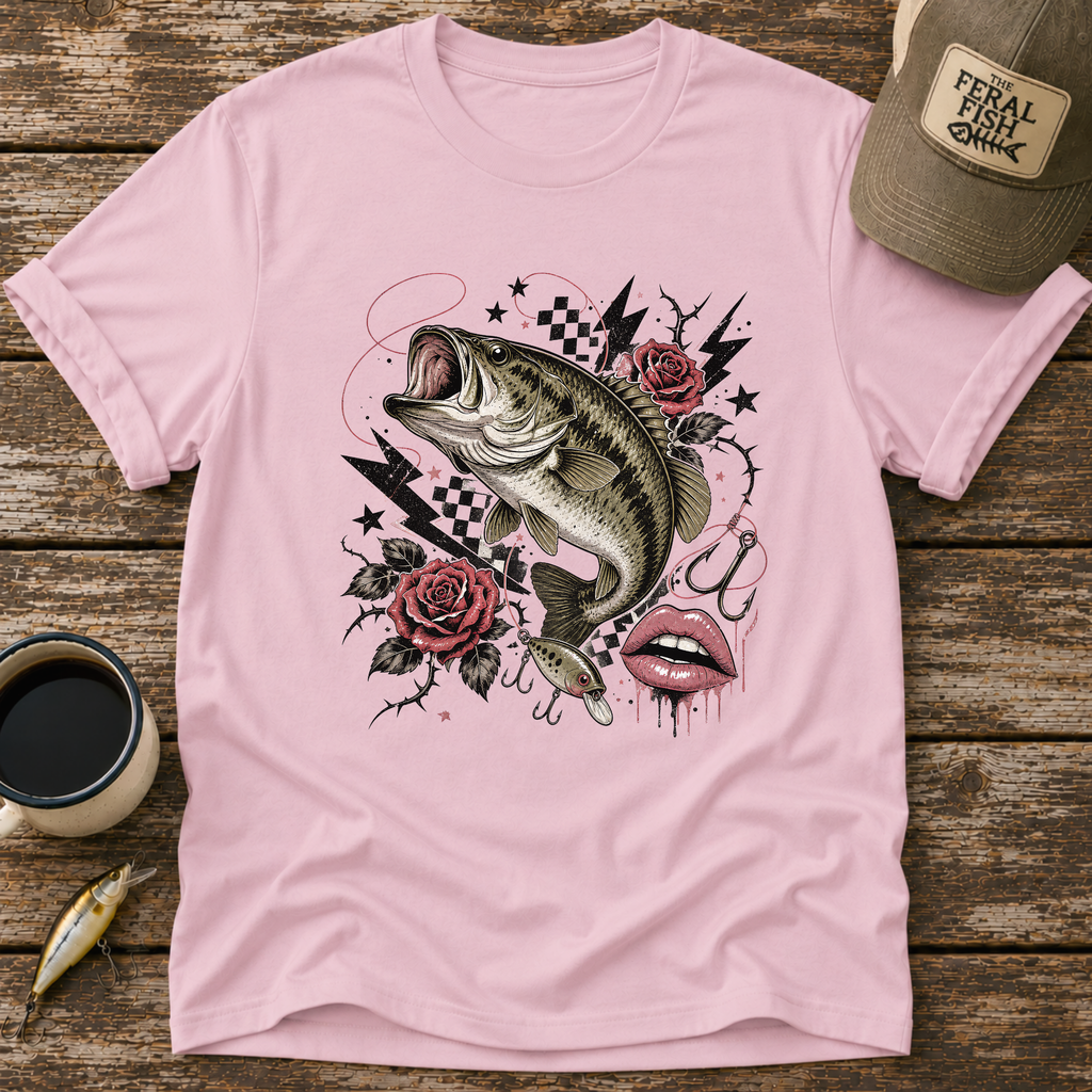 Bass Roses & Lightning T-Shirt