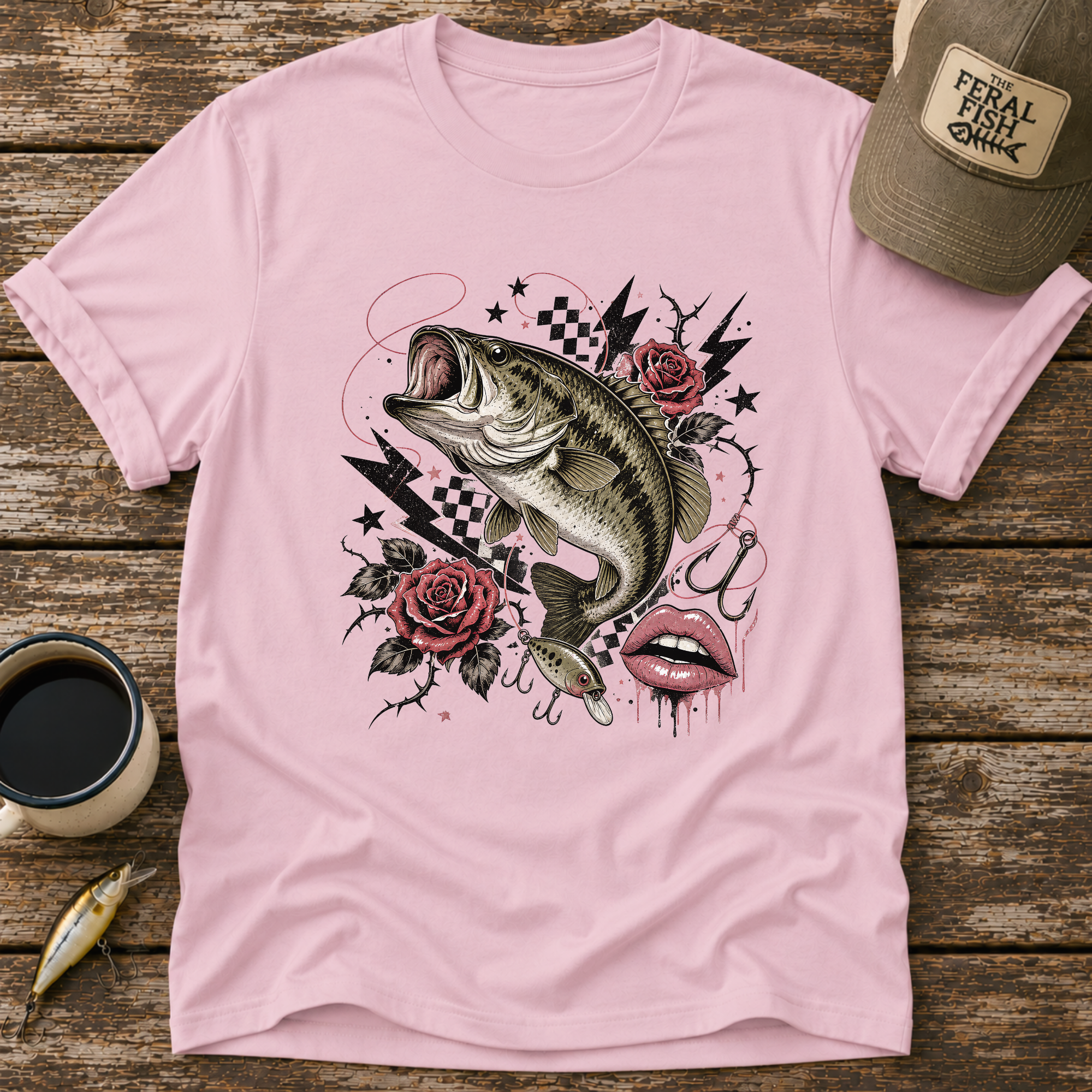 Bass Roses & Lightning T-Shirt
