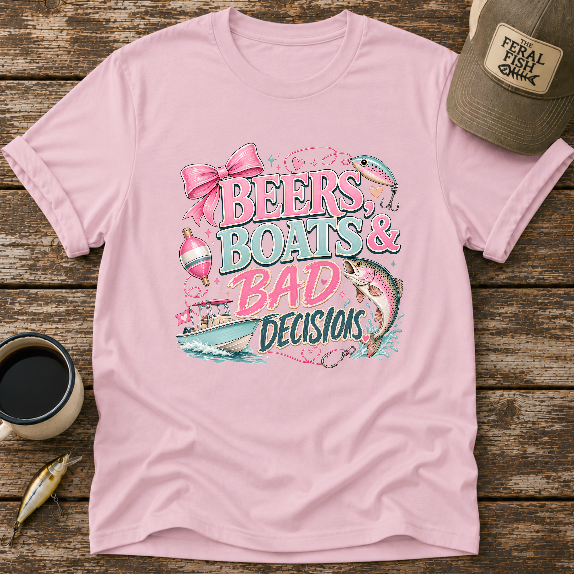Beers Boats & Bad Decisions T-Shirt