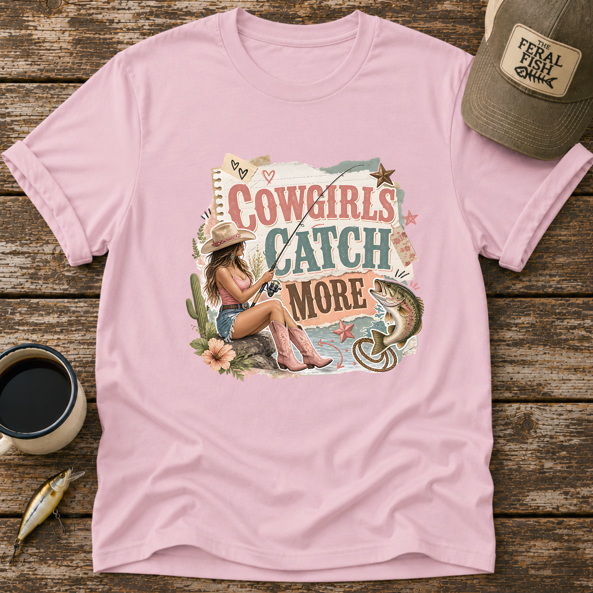 Cowgirls Catch More T-Shirt