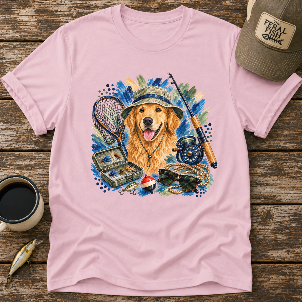 Fly Fishing Retriever Collage T-Shirt