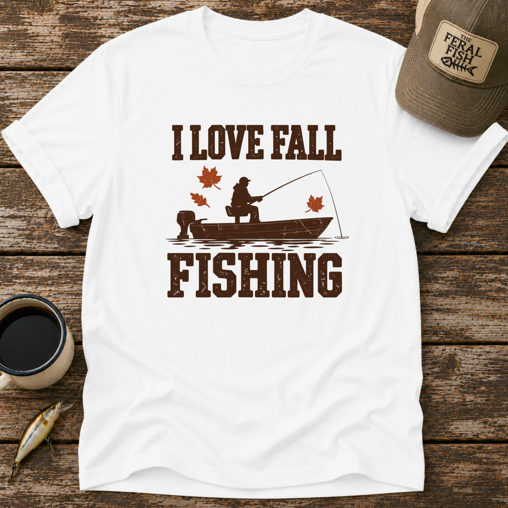 I Love Fall Fishing T-Shirt