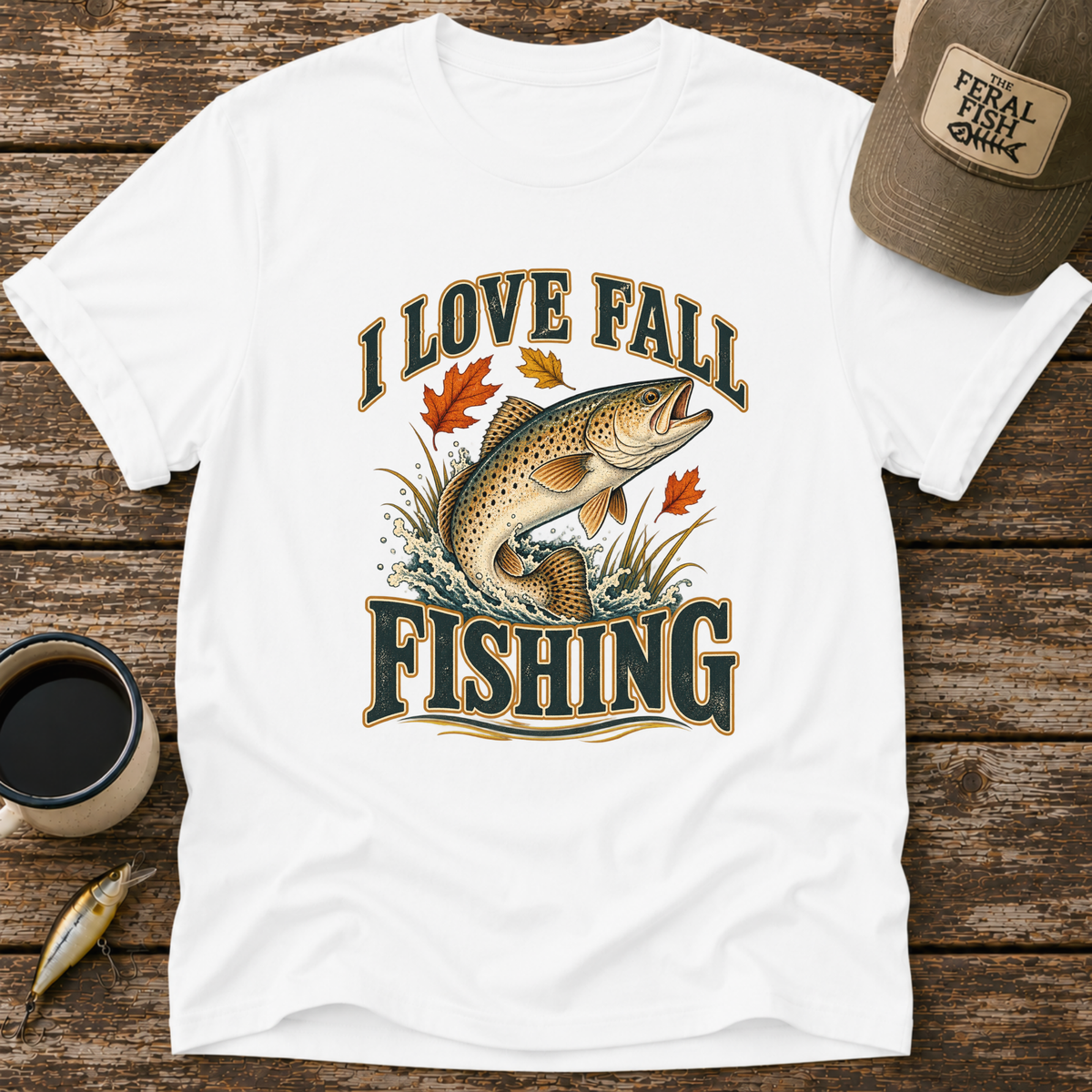 I Love Fall Fishing Trout T-Shirt