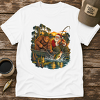 Bigfoot & Santa Fishing T-Shirt