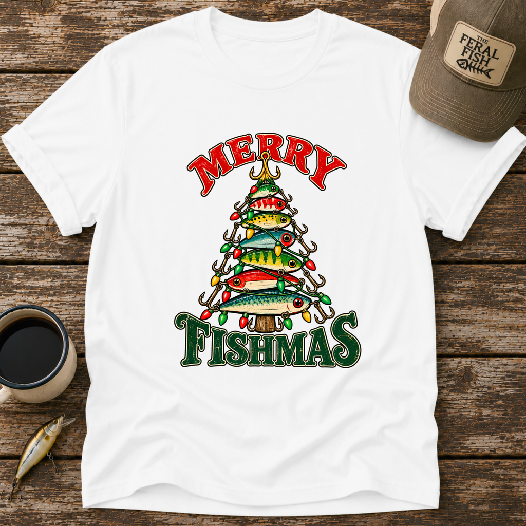Merry Fishmas Christmas Lures T-Shirt