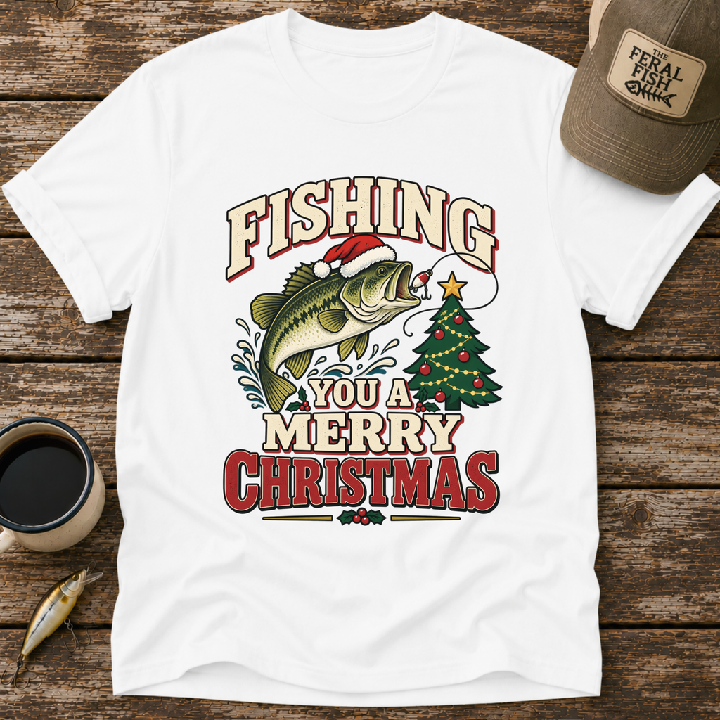 Fishing You A Merry Christmas T-Shirt