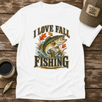 I Love Fall Fishing Bass T-Shirt